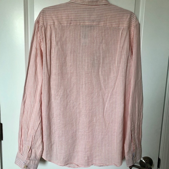 Alan Flusser Linen Cotton Long Sleeve Shirt. - Picture 7 of 11